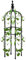LAANCOO Obelisks for Climbing Plants,Garden Obelisk Garden Trellis Climbing Plant Support Rose Vine Tower Obelisk for Rose Tree Tomato