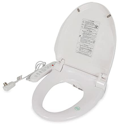 TaNeHaKi Elektrische Wc Toilettensitz,Einstellbarer Toilettendeckel Mit Bedienfeld Und Nachtlicht,U Form Beheizter Bidet Sitz