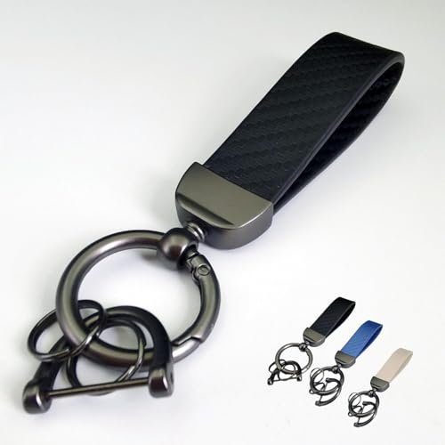 ZXWZZQ88 Auto Porte-clé, pour Mercedes-Benz GLE-Class AMG GLE 450 C292 AMG GLE 63 C292 2000-2024 Porte-clés en Cuir Voiture Accessoires,A/Black