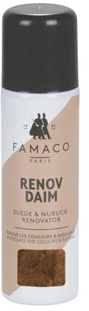 Famaco Nubuk Wildleder und Raulederspray 200 ml (Hellbraun marron clair 331)