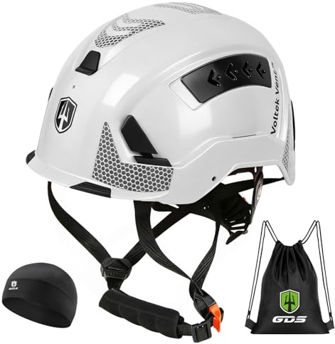 GREEN DEVIL VOLTEK Vent Air - Casco industrial para adultos, con certificado EN12492, certificado EN397, absorción de impactos y resistencia a la penetración con protección adicional en todos los