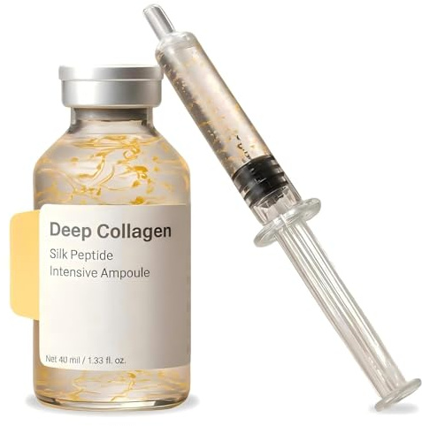 Kollagenampull, Deep Collagen Silk Peptide Intensive Lifting Serum Koreanskt anti-aging serum för ansiktsuppstramning,1pcs