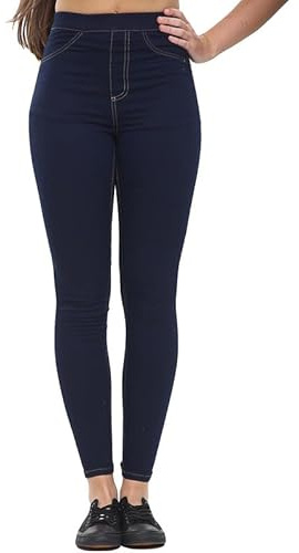 UC Womens Ex High Street Brand High Waisted Denim Jeggings Ladies Skinny Fit Ankle Jeans