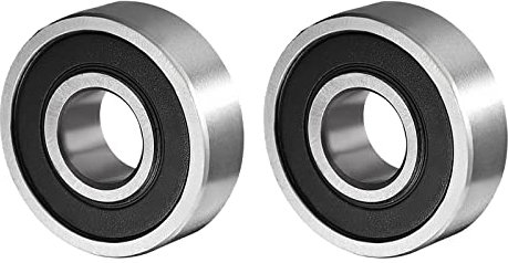 QUARKZMAN 6000-2RS 10x26x8mm Kugellager x 2Stk. Hoch Kohlenstoffstahl für Maschinen und Werkzeuge Doppelt versiegelt