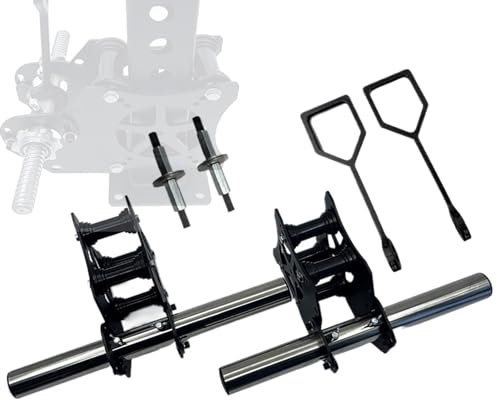 GLoyEr Smith Machine, Krafttrainings-Squat-Racks, Multifunktions-Trainingskäfigzubehör mit Flaschenzugsystem, mit Zwei LAT-Zugstangen und Haken, geeignet for 2*2,2,4*2,4,3*3 Power Rack