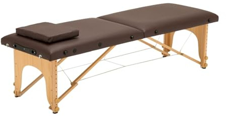 Massage Table,Adjustable Folding 2 Sections Cosmetic Bed,Suitable for Beauty Salons Spa,Static Load Bearing Capacity of 500kg(Color3)