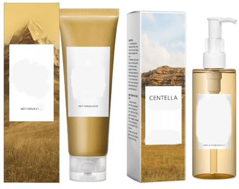 Centella Cleansing Oil+ Centella Limpiador facial, Aceite Limpiador Facial Coreano, Extracto de Centella Asiática de Madagascar, Doble Limpieza Facial Cleansing Oil, Aceite Desmaquillante Facial