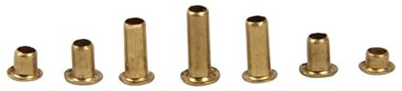 Remaches tubulares huecos de cobre for PCB M0.9-M5 dorados(10mm,M5 (100Pcs))