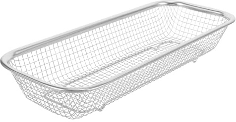 Toyvian Passoire d'Égouttage en Acier Inoxydable Rectangulaire, Panier à Fruits et Légumes pour Lavage et Égouttage, pour Usage Quotidien Cuisine