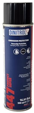 DINITROL 447 Protect Super - Quick Drying Paintable Stone Chip Protection - Enhanced Corrosion Protection 500ml Aerosol Spray Can
