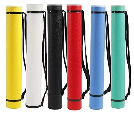 MILAEM Outdoor Arrow Quiver Tube Adjustable Archery Arrow Case Carrier with Strap (Red)