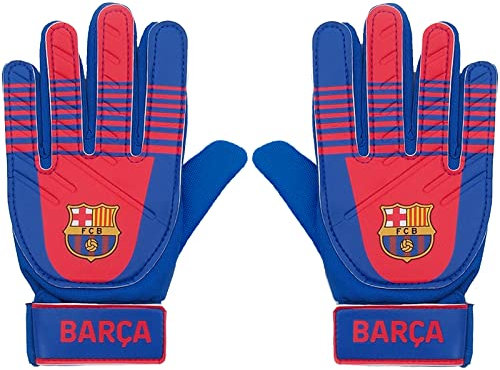 FC Barcelona - Torwarthandschuhe für Kinder/Jugendliche - Offizielles Merchandise - Geschenk für Fußballfans - Blau BARÇA - Jugendliche: 10-16 Jahre