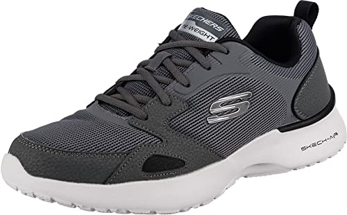 Skechers SKECH-AIR DYNAMIGHT VENTURIK, Zapatillas de deporte para Hombre, Charcoal Synthetic/Textile/Trim, 44 EU
