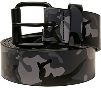 Urban Classics Unisex Synthetic Leather Camo Belt Gürtel, Dark Camouflage, L/XL