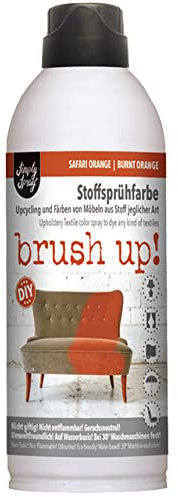 Brush up! Spray - Textilfarbe zum Sprühen Möbel Stofffarbe (Safari Orange - Burnt Orange)