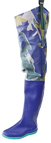 perfk Cuissardes de pêche, Bottes de Hanche étanches pour Hommes et Femmes, Pantalons de Wading, Cuissardes de pêche en Nylon antidérapantes pour, 45