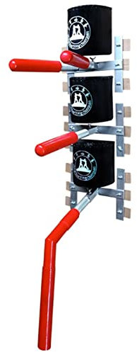 HAUTHE Wing Chun Dummy Frühlingsflügel Chun Dummy für Kampfsporttraining, Einfache Freistehende Hölzerne Mann Stapel Dummies Verstellbare Höhe, Platz Sparen, Sich Schnell Versammeln