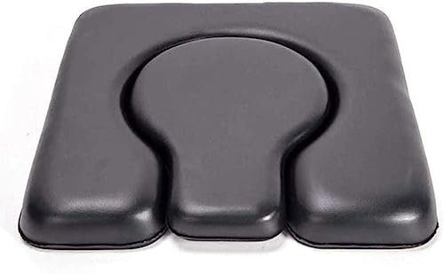 TOYOCC Cojín Universal para Asiento De PU, Cojín para Orinal, Cojín Acolchado De Esponja para Inodoro, Asiento para Silla para Cabecera, Silla, Silla De Ruedas para Ducha, Lavable