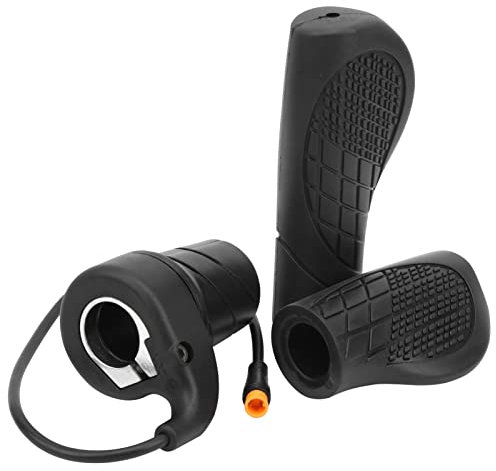 Mango de Gas eléctrico de Media torsión para Bicicleta con indicador de Voltaje de la batería LCD