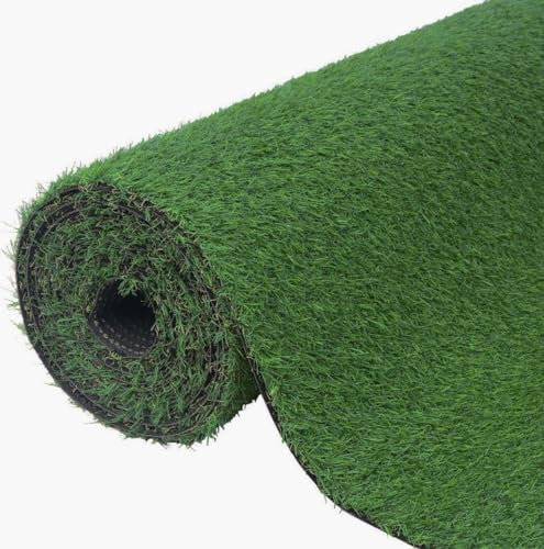 Exma Rollos de Cesped Artificial 1x10 Barato - Césped Artificial para Exterior Resistente y Suave - Rollo Cesped Artificial Terraza Compatible con Animales - Alfombra Césped Exterior 20mm