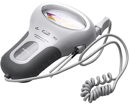 Jrifedptry PC102 - Medidor de pH y cloro 2 en 1 con sonda de plástico 2 en 1, dispositivo de prueba de calidad de agua y cloro CL2, herramienta de medición de costura para piscina y acuario