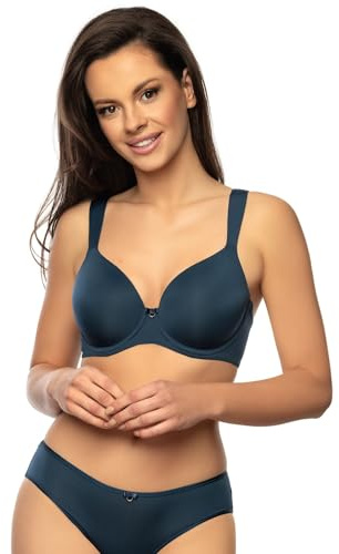 VIANIA! Schalen-BH mit Bügel 221463 Jessy gefüttert gemoldete Cupschalen Farbe Blau (Blue Nights), Größe:85, Cup:D