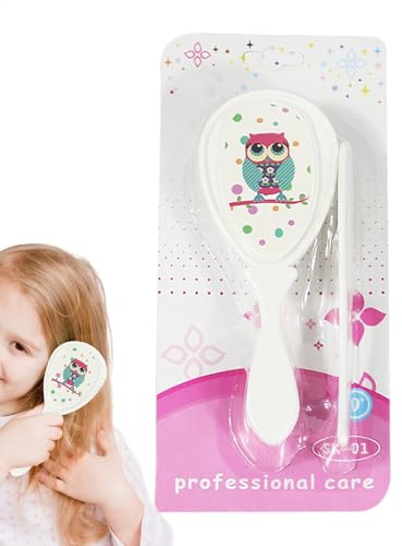 Zasdvn Baby hårborste set för nyfödda, babyborstar och – mjuk borsthårborste cradle Cappe vård baby hårborste | dusch barnprodukter säkerhet hårbotten vård för känslig