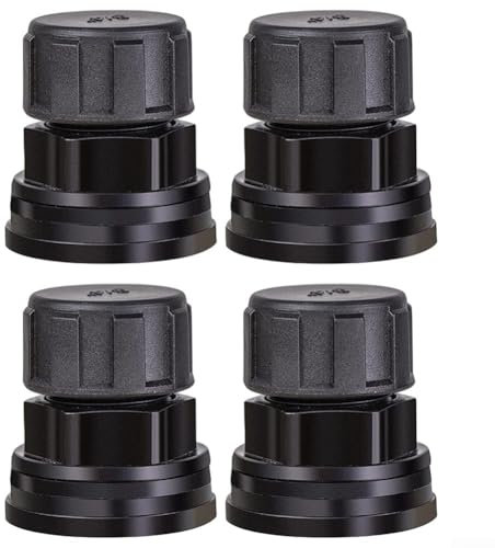 SMZhomeone Raccordo per paratia in PVC da 3/4 di pollice maschio GHT a 1/2 pollice femmina NPT connettore filettato per tubo da giardino piscina d'acqua (4 pezzi)