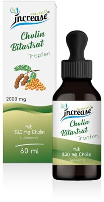 Colina bitartrato liposomiale gocce ad alto dosaggio – (60.000 mg per confezione) 2000 mg per dose giornaliera di cui 820 mg di colina -MCT olio -Alta biodisponibilità