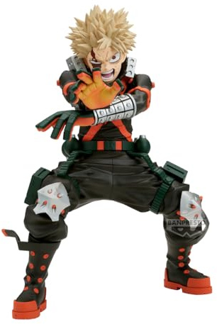 Banpresto Bakugo Katsuki My Hero Academia - Grande 22 cm - PZ71348P Multicolore - Figura da collezione - Ideale per gli appassionati di anime
