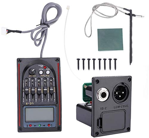 LCD 5 band akustisk gitarr Preamp EQ Professional för Musican Lovers. För gitarrentusiaster