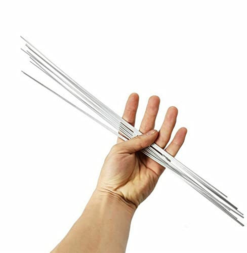 Lueao Cqinju-Welding Wire Rods 100pcs 1.6mm*50cm Aluminum Solution Welding Flux-Cored Rods Wire Brazing Rod Solution Welding Flux-Cored Rods, Multipurpose Repair Rods