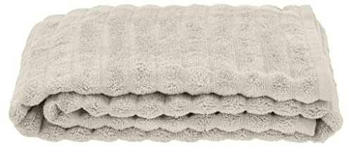 Zone Denmark Inu Badehandtuch, Handtuch 70x140 cm, Hochwertiges Duschhandtuch, Badetuch aus 100% Baumwolle, Sand (Natur/Beige)