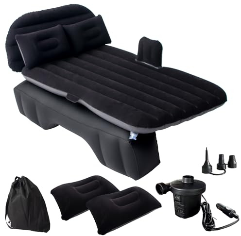Outraveler Car Air Mattress Back Seat Car Camping Bed, SUV Inflatable Bed with Pump and Pillows