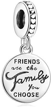 Rimgoris 925 Sterling Silver Charm för Kvinnor Armband Halsband Infinity Hjärta Familj Lås Säkerhetskedja Hund Tryck & Mynt Familj & Vänner för evigt Vänskap Hem Varmluftsballong, Kubisk zirkonia,