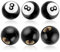 JIEYAO 6 Stück 8 Billard Kugel Ball Ventilkappen,Universelle Ventilschaftabdeckungen Auslaufsichere Reifenkappe mit Kupferkern Entenreifen Ventilkappen Auto Außenzubehör für Autos SUVs LKWs Motorräder