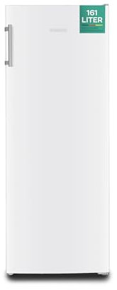 Heinrich´s Gefrierschrank 161L Volumen, Freezer, No-Frost Schutz, 3x Gefrierschubladen, 2x Schubfächer, LED-Display, wechselbarer Türanschlag, Alarmfunktion, Temperatur: -14°C~-22°C, Heinrich´s (weiß)