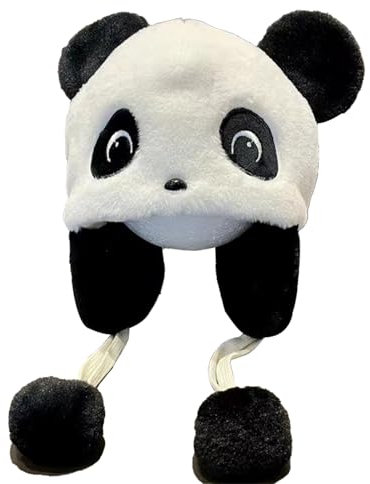 Kinder Wintermütze,Plüschmütze für Kinder Warme Beanie Mütze für Kinder mit Ohrenklappen,Kinder Warme Strickmütze für Mädchen Jungen 2–10 Jahren (DE/NL/SE/PL, Alter, Einheitsgröße, Schwarz)