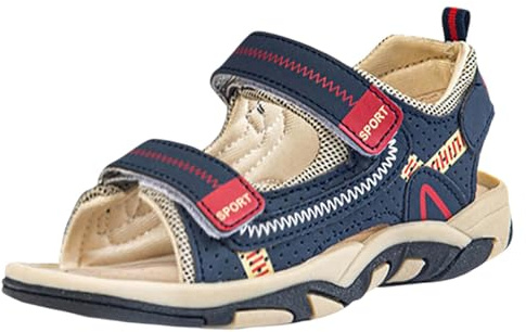 Generisch Sandals Boys Outdoor Trekking Sandals Wide Feet Children's Barefoot Sandals Trekking Barefoot Sandals Boys Breathable Summer Shoes Summer Shoes Boys EU 24-39, 2 Blue, 10 UK Child