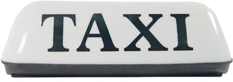 Genérico Señales De Taxi: ABS, Letrero De Techo | Letrero De Taxi Vintage Iluminado De 12V Brillante Con Base De Succión, Luz Retro De Techo De Taxi Para Visualización De Automóvil