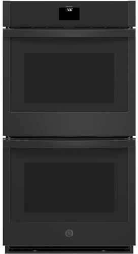 GE JKD5000DNBB 27 Built-in Convection Double Wall Oven with 8.6 cu. ft. Total Capacity WiFi Connect Self-Clean with Steam Clean Option in Black