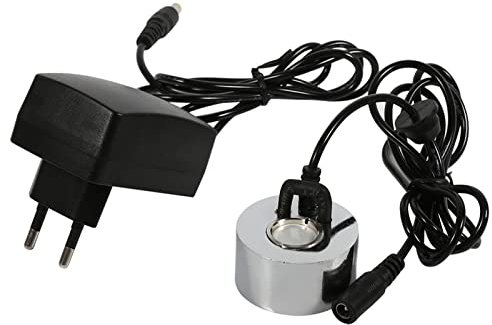 YUMILI Fabricante de Niebla, 24V 45~65mm Máquina de Niebla ultrasónica Fuente de Agua Estanque Atomizador Humidificador con Adaptador de Fuente de Oficina 100-240V (EU)