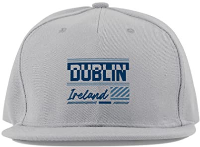Maikomanija Casquette de baseball Dublin Irlande Capital City en coton visière plate Fullcap casquette de baseball unisexe sport respirant, gris, taille unique