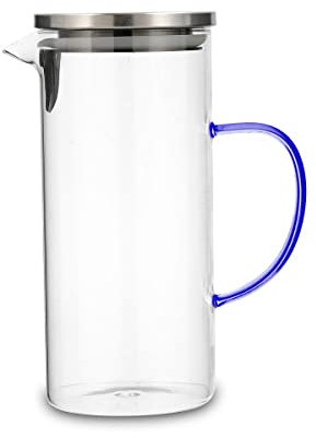 Quid Marea Jarra Vidrio Con Tapa Inox 1,4l Boro No Apto Microondas Ecológico