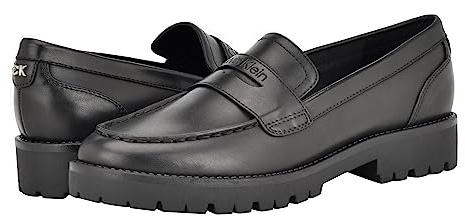 Calvin Klein Women's Frenza Loafer, Black 001, 8