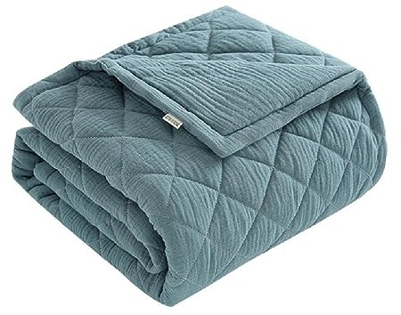 Coperta per Neonati in Cotone Morbida e Traspirante - Ideale per Culle e Passeggini, Trapunte e Biancheria da Letto per Bambini