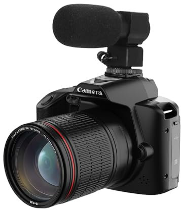 Cámara Vlogging 4K para Youtube, Cámara Digital de Visión Nocturna HD de 64MP para Fotografía con WiFi, Videocámaras con Zoom Digital de Pantalla de 3 Pulgadas Cámara de Video