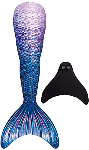 FOLOEO Meerjungfrauenflosse Mädchen mit Meerjungfrau Flosse, Mehrfarbig (GY02, 150)