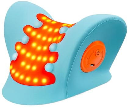 Cuscino massaggiante per il collo - Correttore ergonomico con calore tiratore - Cuscino da massaggio, per ufficio, auto, casa, sonno, viaggio, recupero relax