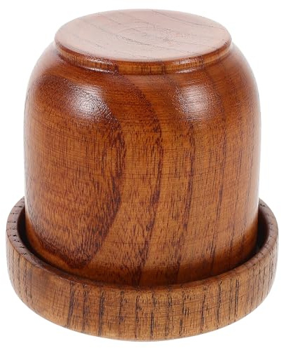 NESTINGHO Vasos para Dados de Barra de Madera Tapa, Diseño Sólido y Ergonómico, para Juegos de Mesa y Fiestas en Entornos Ktv y Bares Adultos